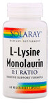 Solaray L- Lysine Monolaurin 1:1 Ratio 60 капсул - изображение