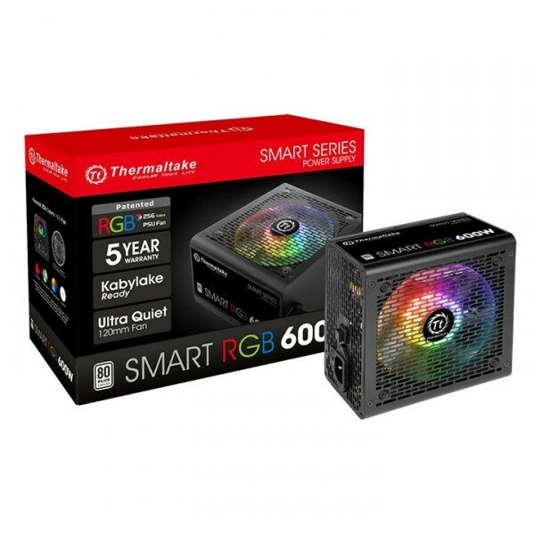 Блок питания Thermaltake ATX 600W Smart RGB 600 80+ PS-SPR-0600NHSAWE-1