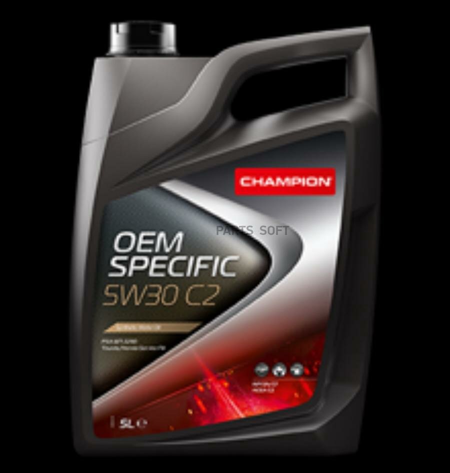 CHAMPION OIL 8209819 Масло мот. CHAMPION OEM SPECIFIC 5W30 С2, ACEA: C2-16, API: SN/CF (5л) синт.