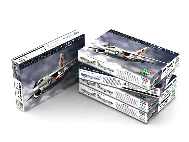 Склеиваемая пластиковая модель Американский самолет A-7E Corsair II. Масштаб 1:48