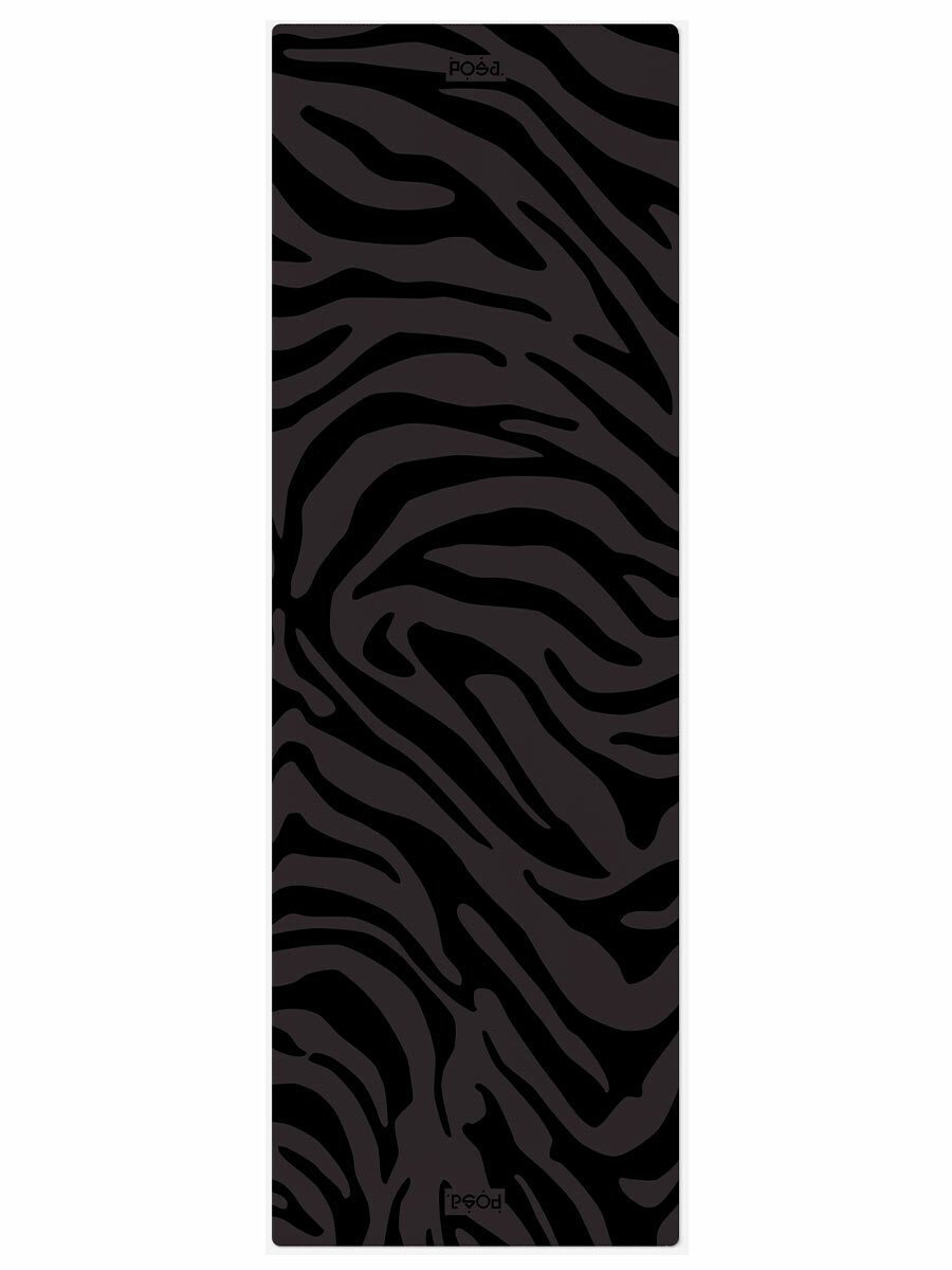 Профессиональный полиуретановый коврик для йоги POSA NonSlip Pro 6mm Black Tiger
