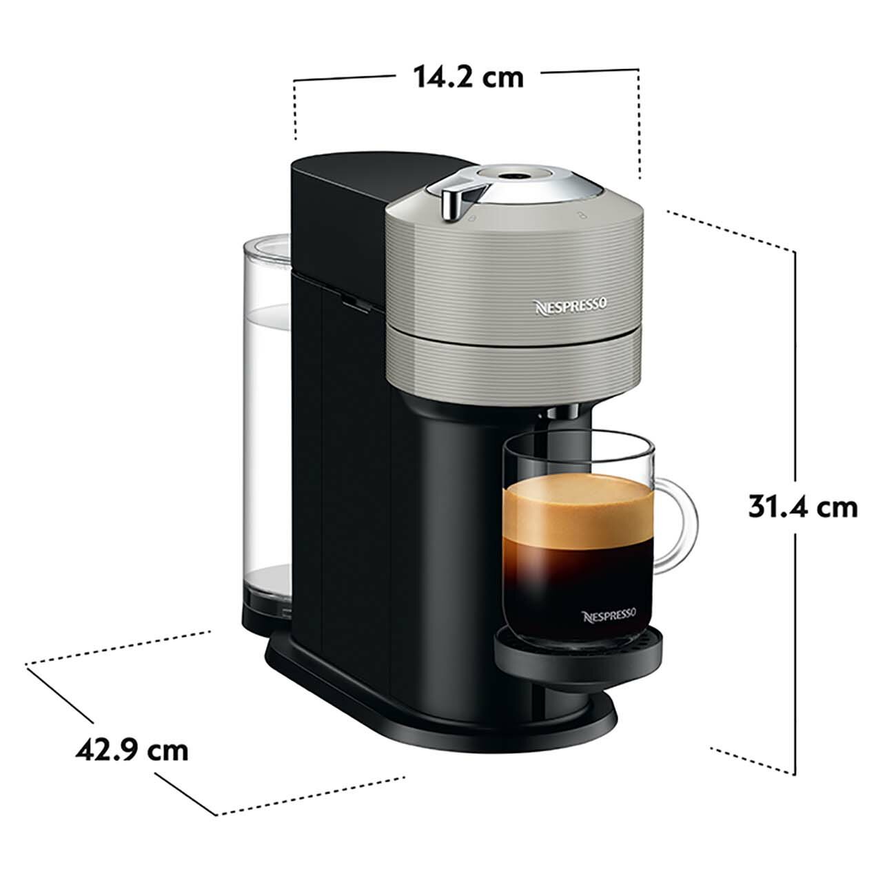 Кофемашина капсульного типа Nespresso Vertuo Next GCV1 Light Grey - фотография № 6