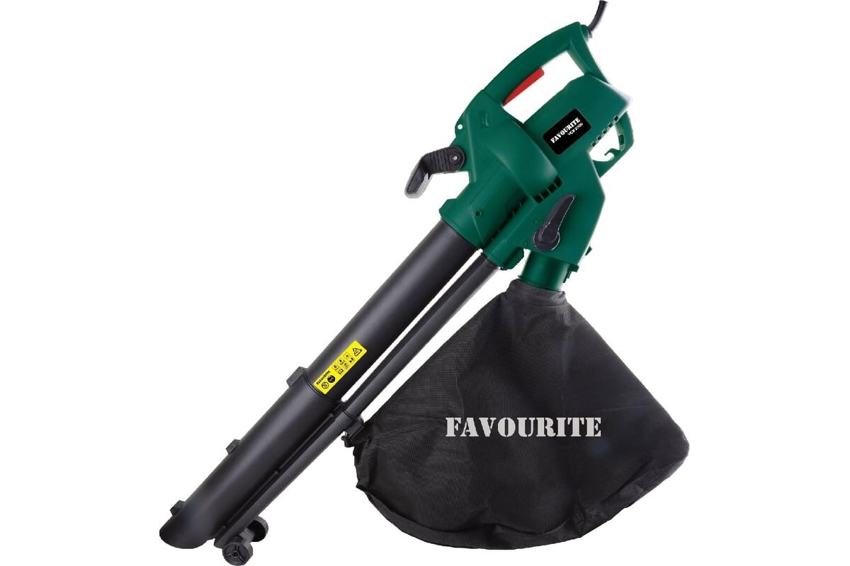 фото Пылесос-воздуходувка садовый FAVOURITE VCB 2000, мульчирование, всасывание/выдувание