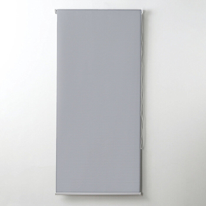 Штора рулонная «Механика. Блэкаут», 90×180 см (с учётом креплений 3,5 см), цвет серый - фотография № 2
