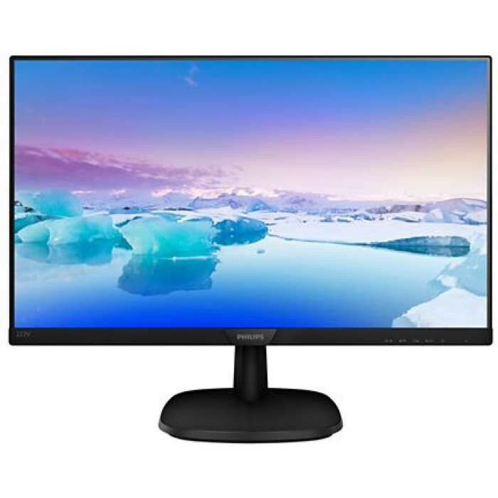 Монитор 21,5" Philips 223V7QSB 1920x1080 IPS W-LED 16:9 8ms VGA DVI 10M:1 178/178 250cd Tilt Black(223V7QSB/01) ( 223V7QSB/01,дисплей ЖК, LCD, Full HD , D-Sub )