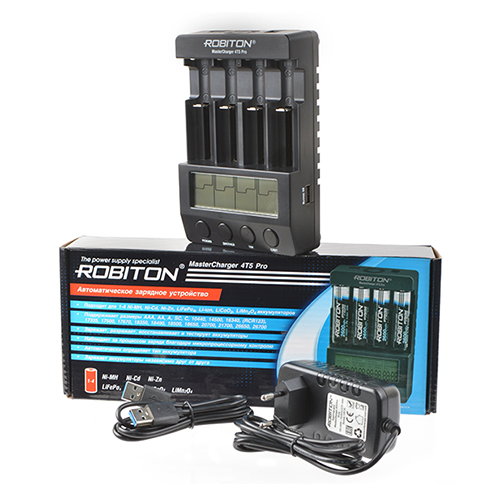   ROBITON MasterCharger 4T5 Pro  Ni-Mh, Ni-Cd, Li-Fe, Li-ion