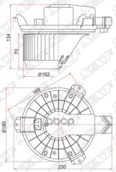 Мотор Отопителя Салона Honda Accord Cu# 08-13/ Cr-V Re# 07-12/Toyota Land Cruiser Prado 04-09(Lhd) Sat арт. ST-79310-TA0-A01