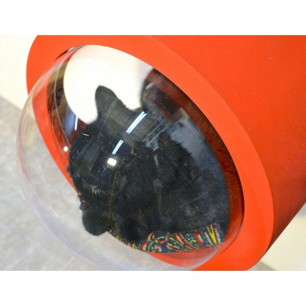 PetsApartments Настенный домик-капсула, размер L, Красный - фотография № 4