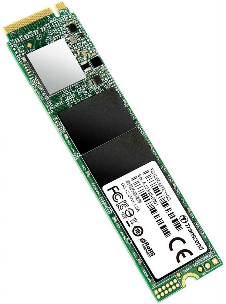   SSD M.2 128 Gb Transcend MTE110S Read 1500Mb/s Write 400Mb/s 3D NAND TLC TS128GMTE110S