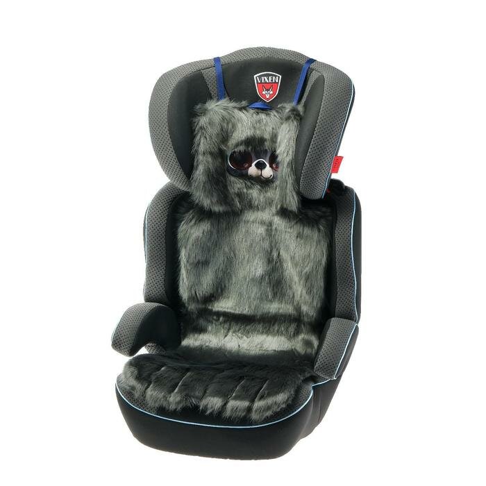 фото Накидка «автоняша» для детского автокресла, Мишка, тёмно-серая