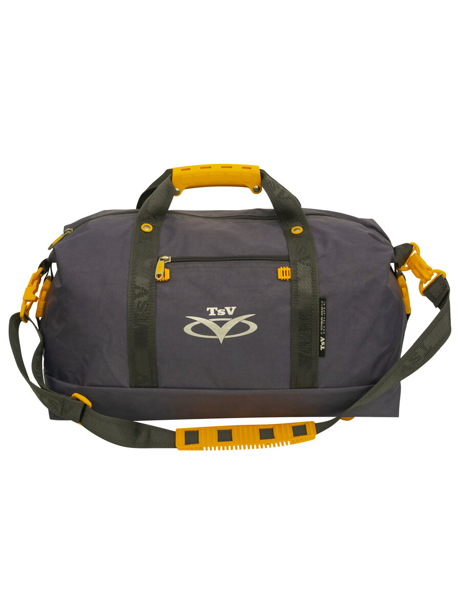 Спортивная сумка TsV Арт.553.32, Цвет серый/желтый - фотография № 1