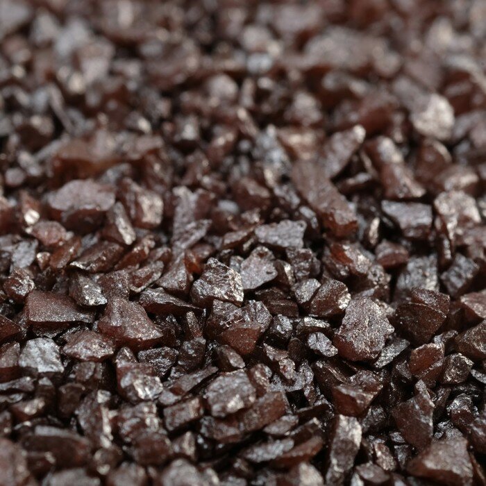 DECOR DE Грунт декоративный "Шоколадный металлик" песок кварцевый, 250 г фр.1-3 мм - фотография № 1