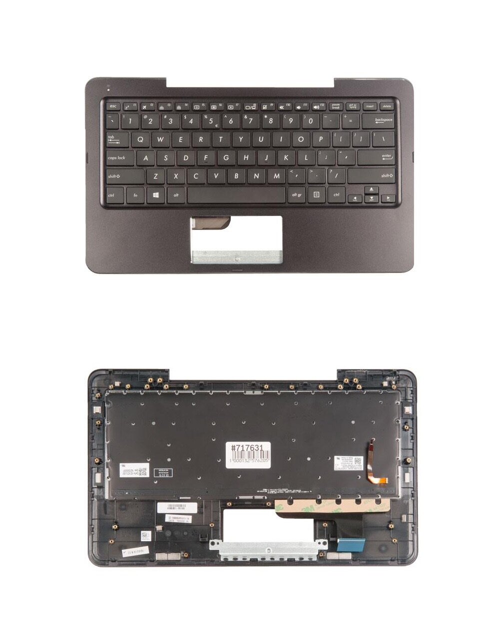 Keyboard / Клавиатура для ноутбука Asus T302CHI-1A с топкейсом UI-раскладка