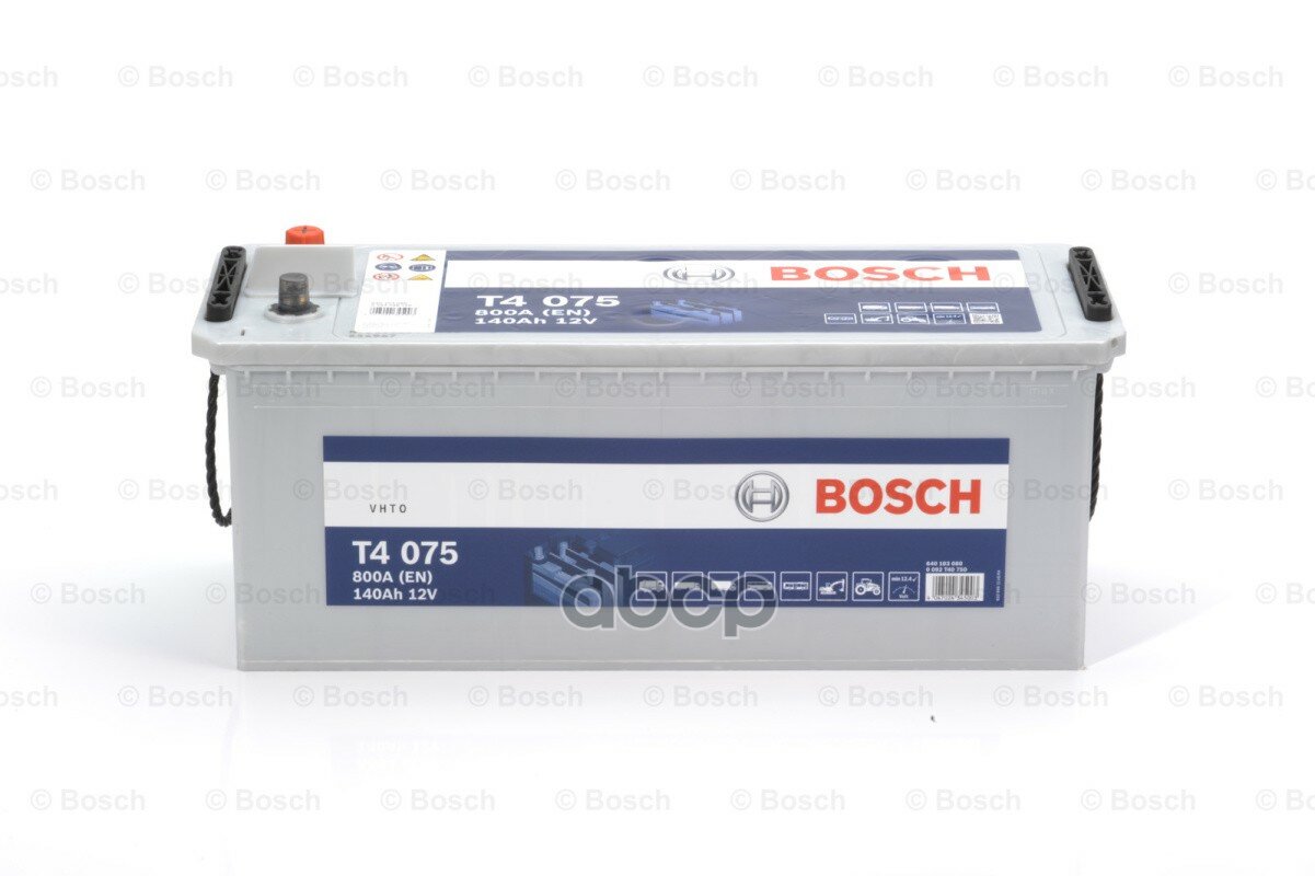 Аккумулятор T4 [12V 140Ah 800А 513X189x223 "+" Слева, Необслуж.] Bosch арт. 0092T40750