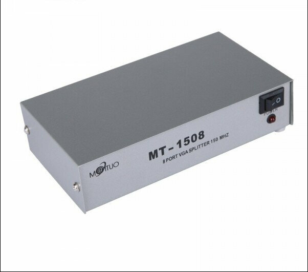 Разветвитель VGA-сигнала MT-ViKI MT-1508 HD15F/8x15F на 8 портов (Белый)