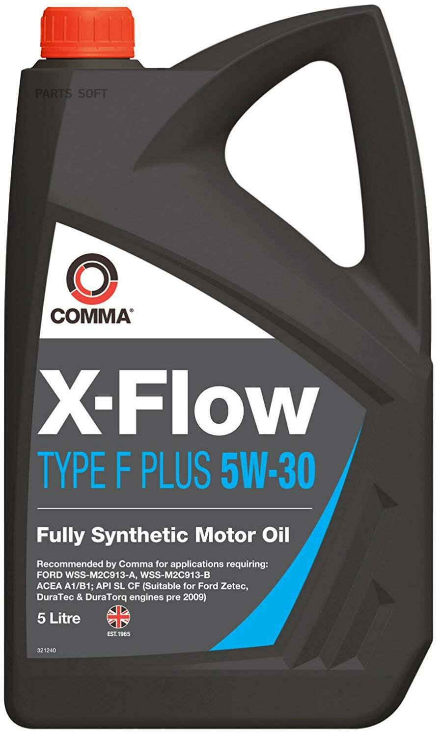 comma 5w30 x-flow type f plus (5l)_масло мот.! синт.\ acea a5/b5,api sl/cf,ford wss-m2c913-b/a