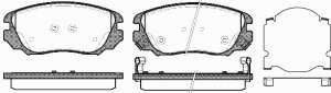 Комплект тормозных колодок диско Remsa 1385.02 Opel: 13237750 1605624. Vauxhall: 13237750 24415 24416 PCA138502 24417