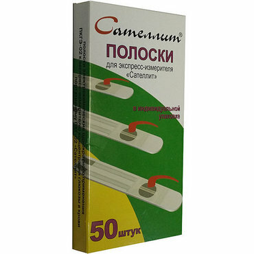 Тест-полоски Компания Элта Тест-полоски д/глюкометра Элта Сателлит №50 для определения уровня глюкозы в крови