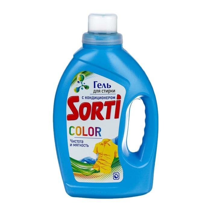 SORTI Жидкое средство для стирки Sorti Color, гель, 1.2 л