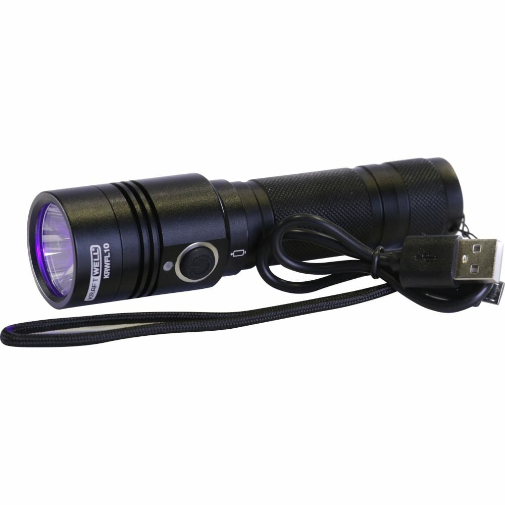 фото KraftWell Фонарик ультрафиолетовый KRWFL10