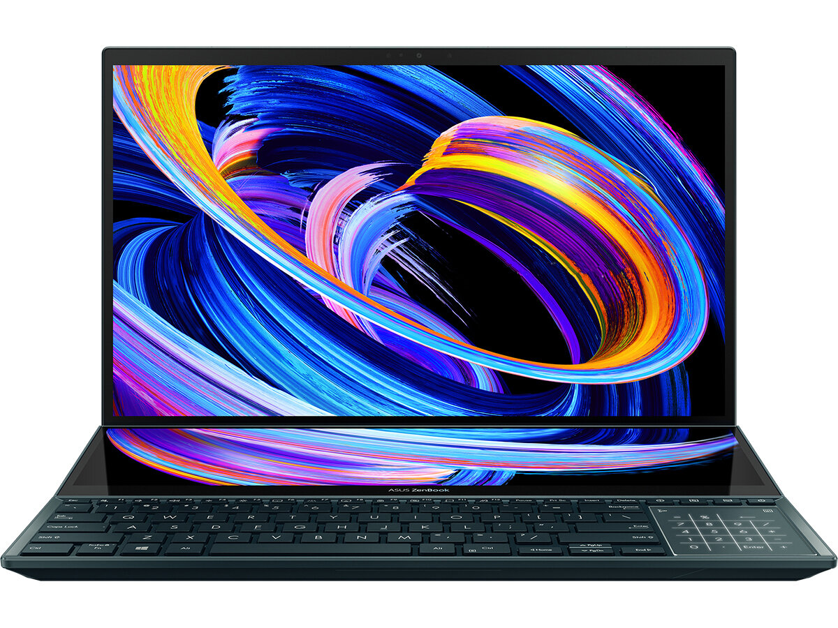 Ноутбук ASUS Zenbook Pro Duo 15 OLED UX582HM-H2033W 90NB0V11-M001U0 (15.6", Core i7 11800H, 16Gb/ SSD 1024Gb, GeForce® RTX 3060 для ноутбуков) Синий