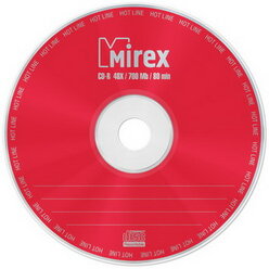 Диск Mirex CD-R, 700Mb, 48x, термопленка, 50 шт (UL120050A8T)