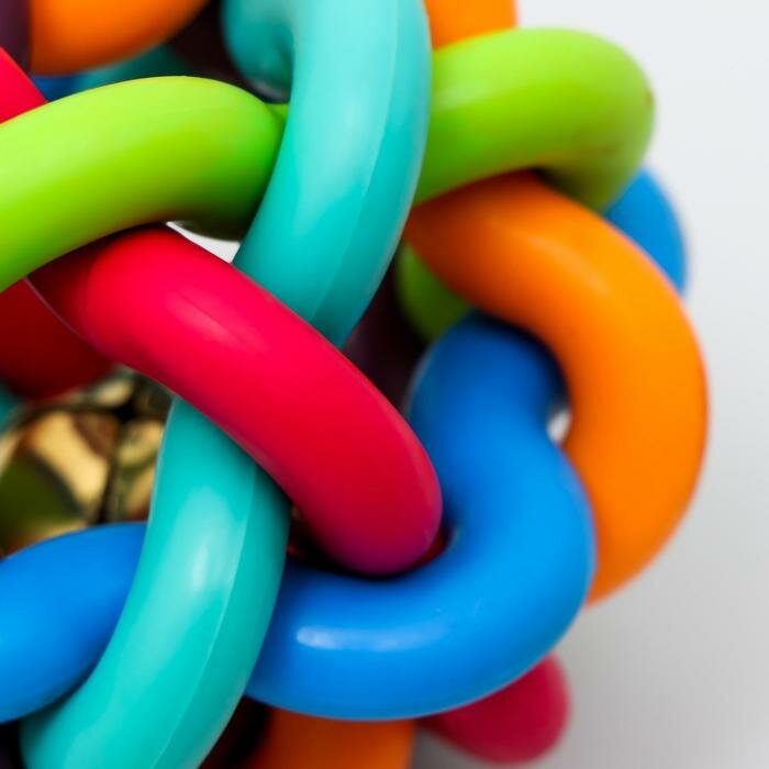 Пижон Мяч "Большая молекула", 10 см, микс цветов - фотография № 4