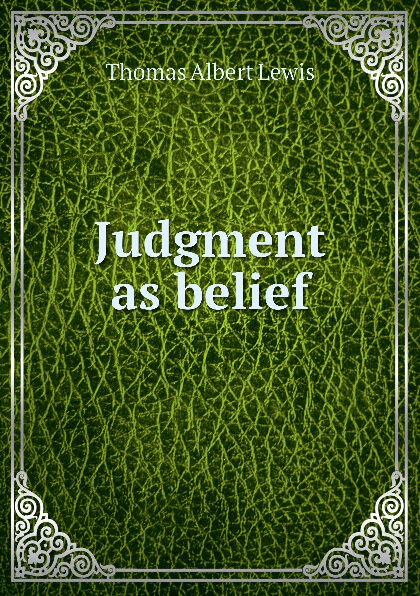 Judgment as belief