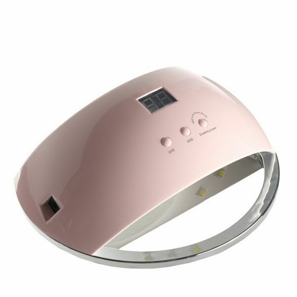 Лампа для гель-лака Luazon LUF-22, LED, 48 Вт, 21 диод, таймер 30/60/99 с, USB, розовая