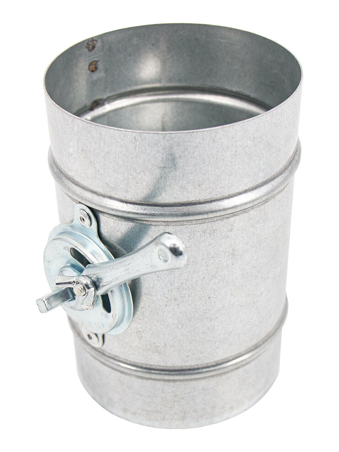 Дроссель-клапан, серия TTV, для круглых воздуховодов, D160, оцинкованная сталь - фотография № 3