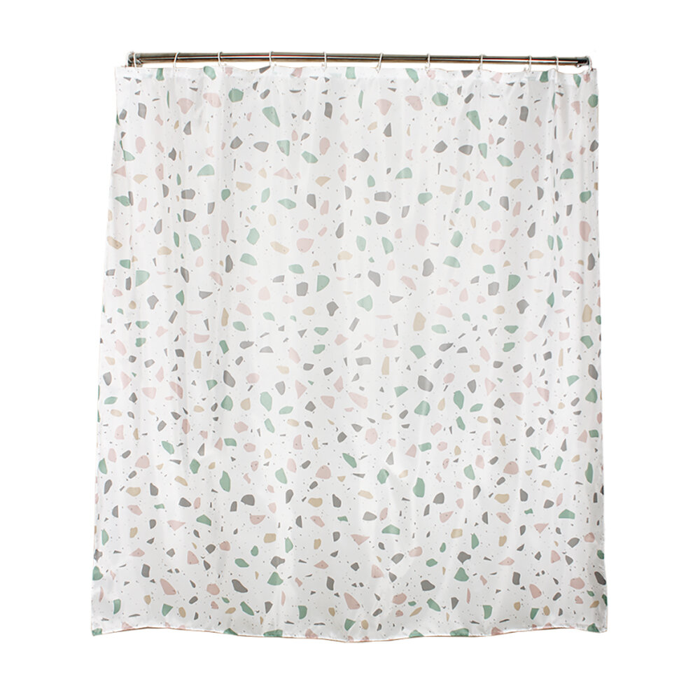 фото Штора для ванной Кэнди 180х180 см текстиль белая, 1 шт. в заказе