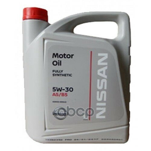 NISSAN Ke90099943_масло Моторное! Nissan 5w30 Motor Oil (5l) Синт. Api Sl/Cf, Acea А5/В5