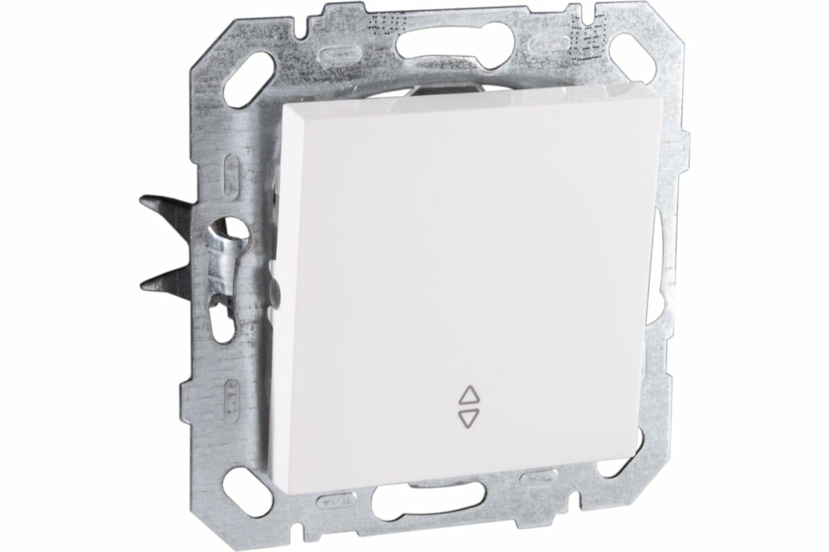 фото Netelsan Выключатель встраиваемый 1 клавиша с подсветкой 220В 10А, цвет белый M.U.ANH.40000