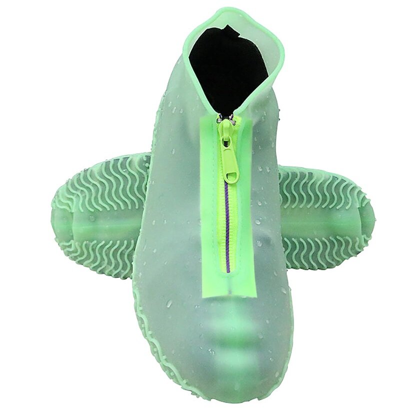 Чехол для обуви силиконовый Размер L 39-42 на молнии чехлы для ботинок от дождя водонепроницаемые сапоги от дождя