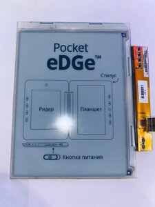 Периферия PocketBook Дисплей ED060SC4(LF) 6", E-Ink для электронной книги, 6" дюймов, PVI, 800x600 (SVGA), Монохромная