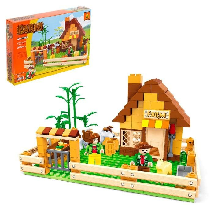 KEYIXING Конструктор «Ферма», 243 детали