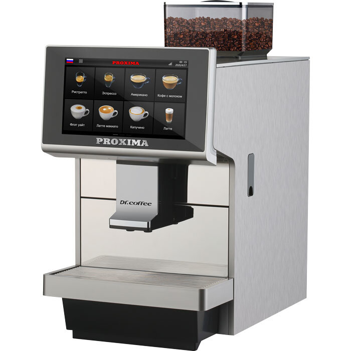 Кофемашина DR. COFFEE PROXIMA M12 Plus, зерновая, суперавтомат, водопровод, две помпы - фотография № 3