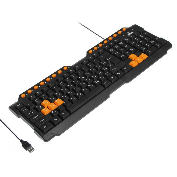 Клавиатуры RITMIX Клавиатура Ritmix RKB-151, игровая, проводная, мембранная, 104+16 клавиш, USB, чёрная