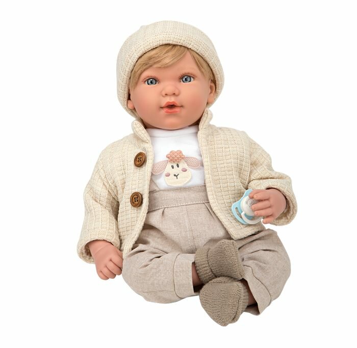 Кукла Arias ELEGANCE IRIO мягкая, 45 см, с соской