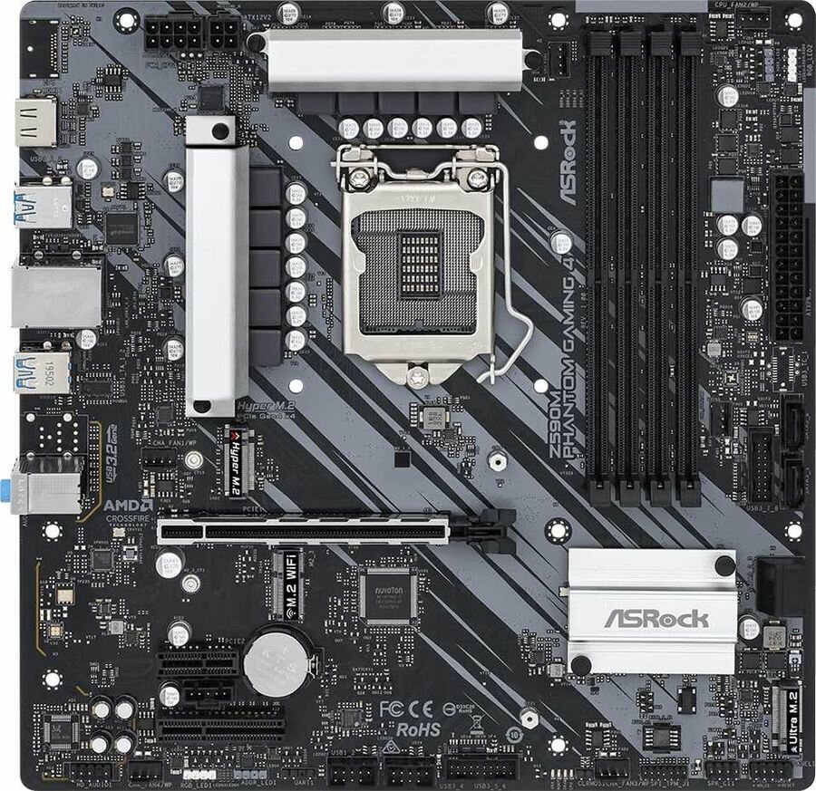 Материнская плата Asrock Z590M PHANTOM GAMING 4 Socket LGA1200