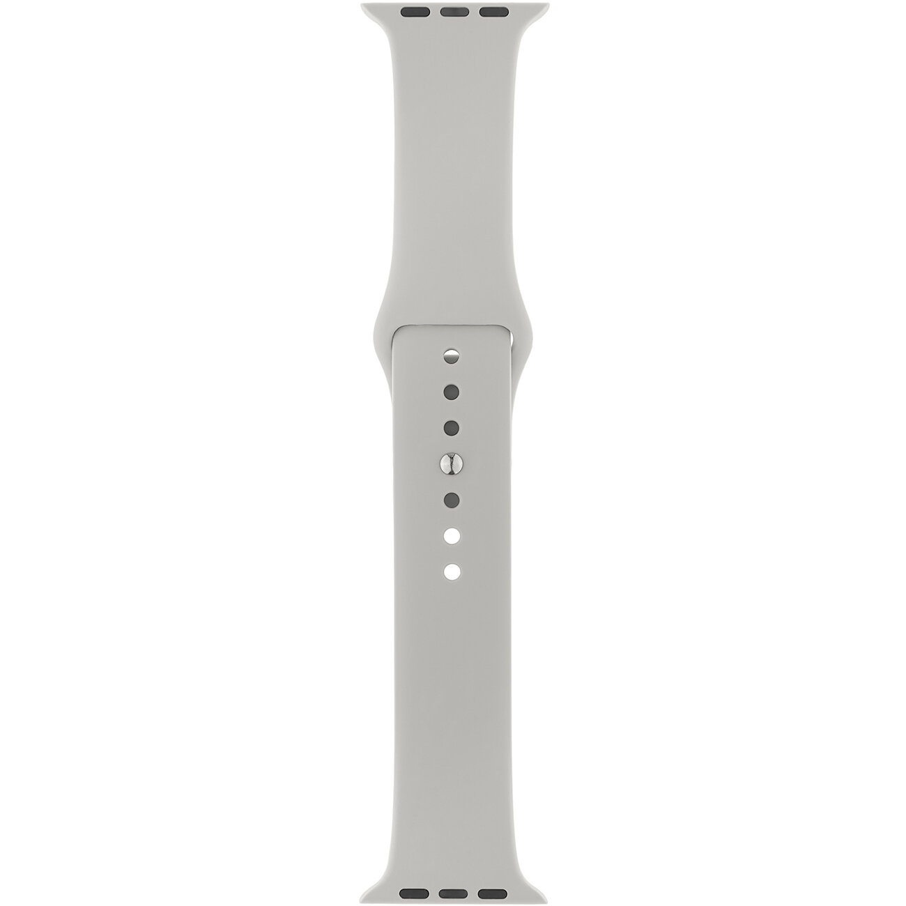 Ремешок InterStep Sport Apple Watch 42mm&44mm силикон Светло-серый