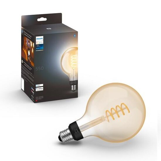 Умная лампа Philips Hue White Ambiance Filament Globe E27 7Вт 12.5 см (929002478101)