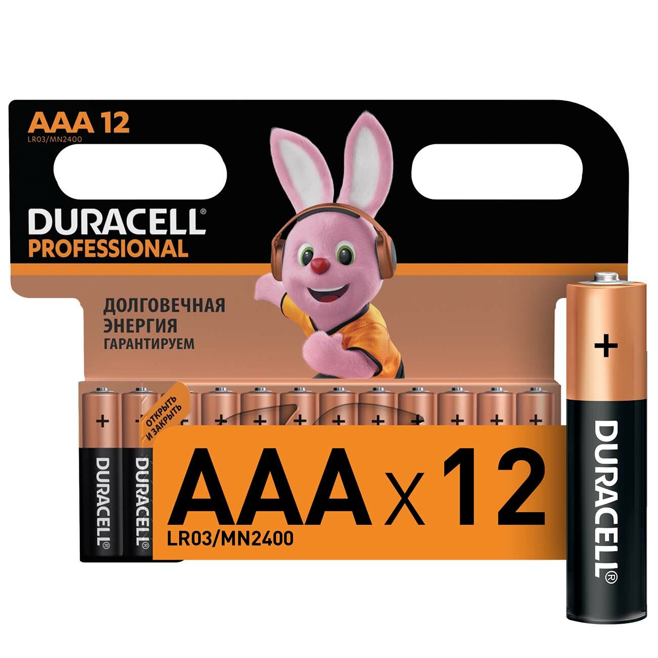 Батарея Duracell AAА LR03-12BL Professional 12шт.