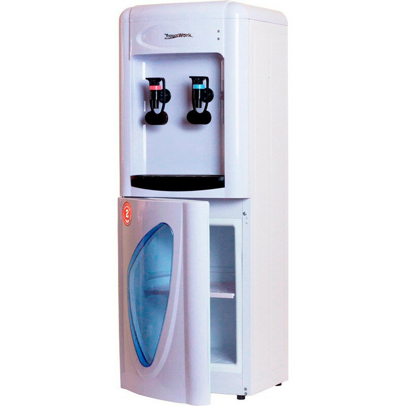 Кулер для воды Aqua Work 0.7LWR(бело-чер),без нагрева и охлажд,шкафчик 10л, 1 шт.