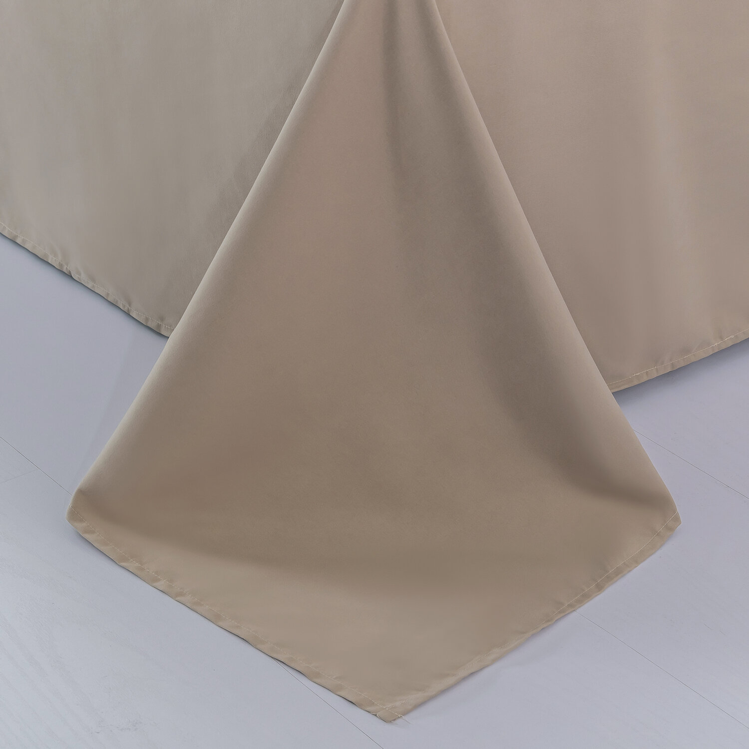 Комплект постельного белья Однотонный Сатин Вышивка CH028 Евро 4 наволочки - фотография № 11