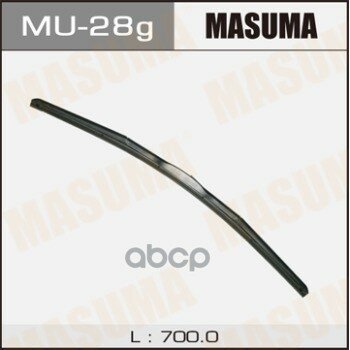 Дворник 28 Гибридный, Крюк (700мм) Masuma арт. MU28G