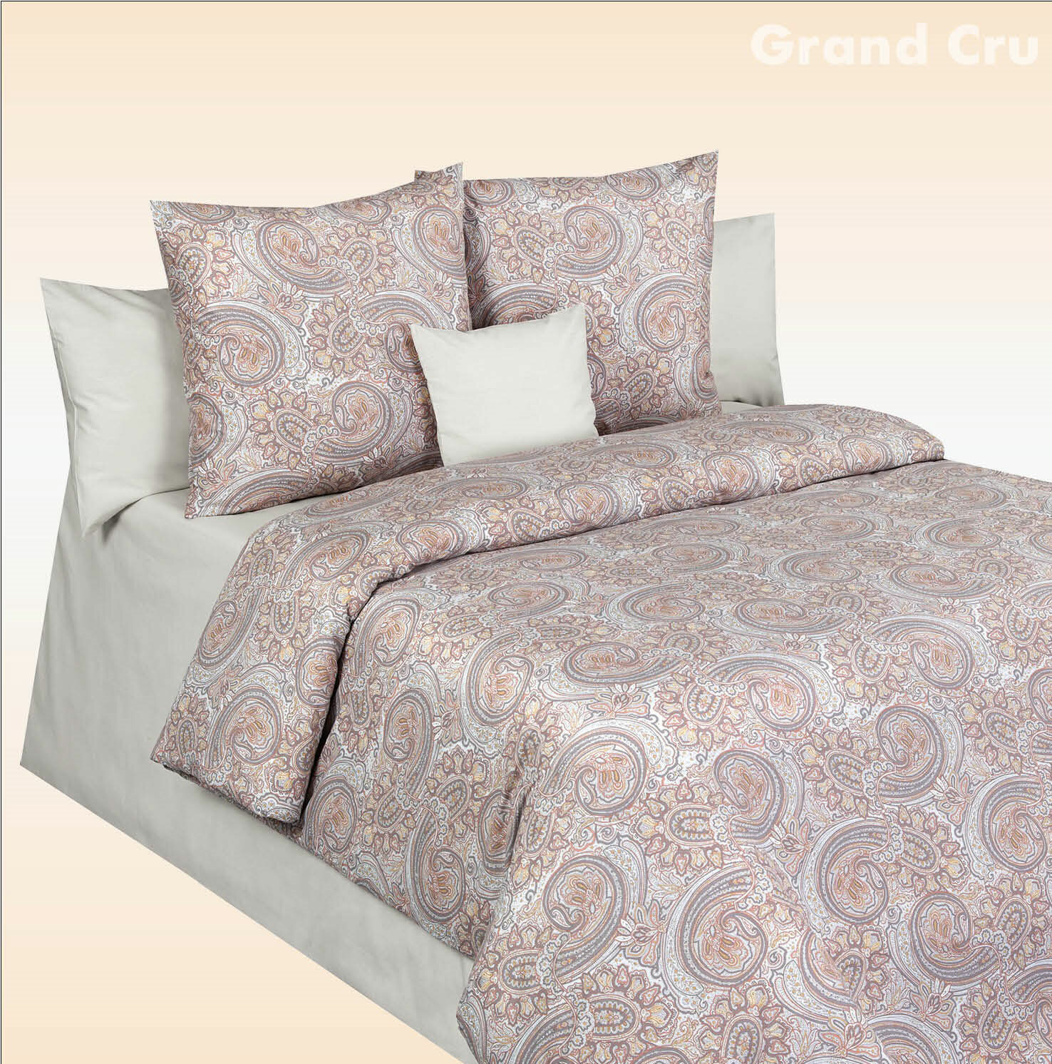 Постельное белье Cotton Dreams (перкаль) «Grand Cru (Valencia)» 70 x 70 см (2-спальный с простыней евро)