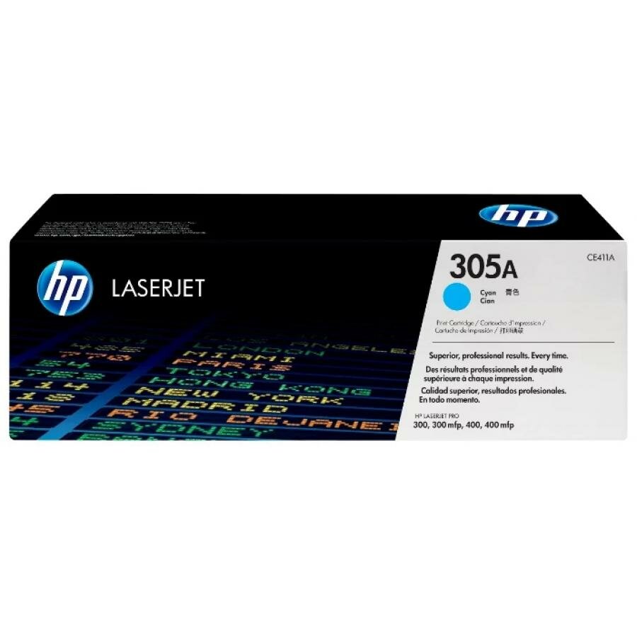 Картридж HP CE411A для HP CLJ M451, голубой