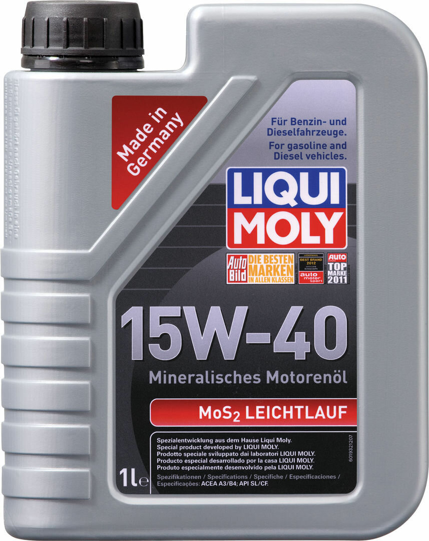 Полусинтетическое моторное масло LIQUI MOLY MoS2 Leichtlauf 15W-40