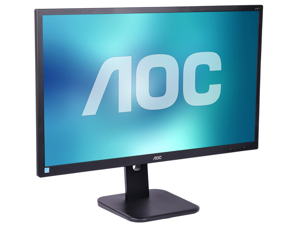 Монитор 27" AOC 27P1 Black IPS, 1920x1080, 5ms, 250 cd/m2, 1000:1 (DCR 50M:1), D-Sub, DVI, HDMI, DP, USBhub, 2Wx2, Headph.Out, HAS, Pivot, vesa